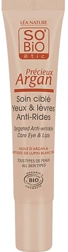 Creme für Augen und Lippen - So'Bio Etic Targeted Anti-Wrinkles Care for Eyes & Lips — Bild N2