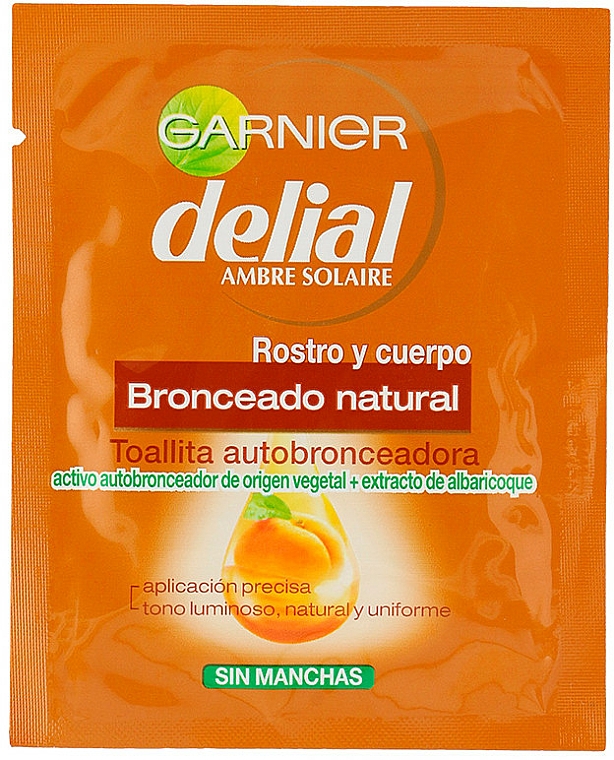 Sebstbräunungstuch - Garnier Ambre Solaire Delial Self-Tanning Towel — Bild N1