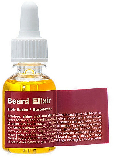 Beruhigendes und glättendes Bartelixier gegen Juckreiz - Recipe For Men Beard Elixir — Bild N1