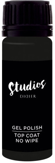Nagelüberlack keine klebrige Schicht - Didier Lab Studios Top Coat No Wipe (Refill)  — Bild 15 ml