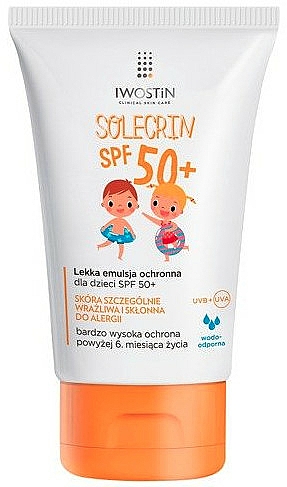 Sonnenschutzemulsion für Kinder SPF 50+ - Iwostin Solecrin Emulsion For Children SPF50 — Bild N1