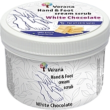 Düfte, Parfümerie und Kosmetik Schützendes Creme-Peeling für Hände und Füße weiße Schokolade - Verana Protective Hand & Foot Cream-scrub White Chocolate
