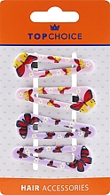 Düfte, Parfümerie und Kosmetik Klick-Klack Haarspange 23231 4 St. Rosa mit Schmetterlingen - Top Choice
