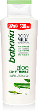 Körpermilch mit Aloe Vera und Vitamin E - Babaria Body Milk Aloe Vera + vit. E — Bild N1