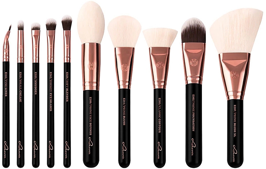 Make-up-Pinsel-Set 10-tlg. - Luvia Cosmetics Black Diamond Brush Expansion Set — Bild N2