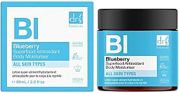 Düfte, Parfümerie und Kosmetik Feuchtigkeitsspendende antioxidative Körperlotion Blaubeere - Dr. Botanicals Blueberry Superfood Antioxidant Body Moisturiser