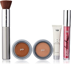 Düfte, Parfümerie und Kosmetik Make-up Set - Pur Minerals Best Sellers Starter Kit Blush Medium (Gesichtsprimer 10ml + Foundation 4.3g + Bronzier Puder 3.4g + Mascara 5g + Make-up Pinsel)