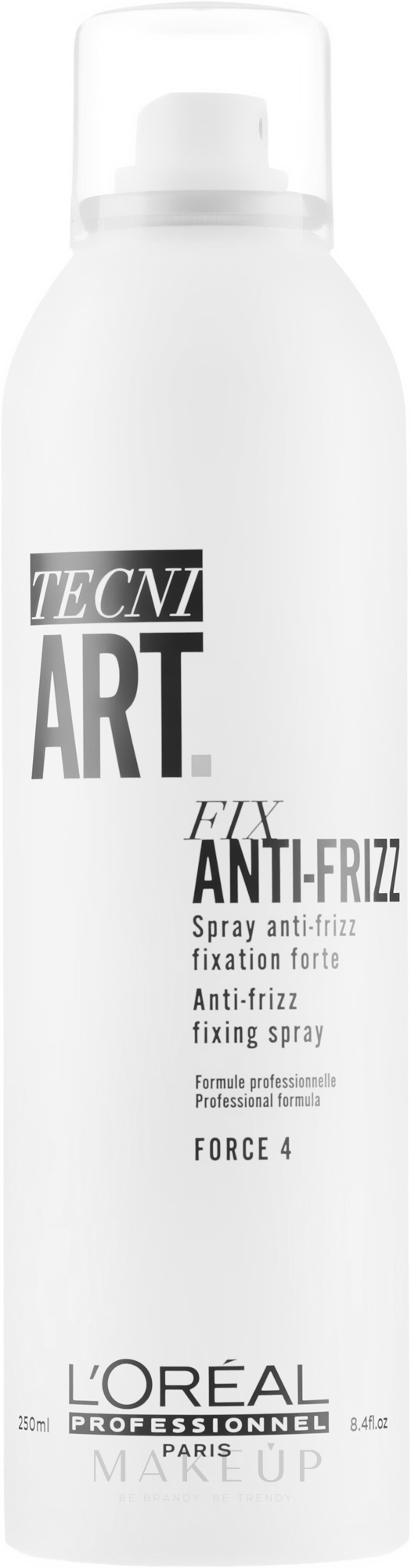 Haarspray Fix Anti-Frizz Halt 4 - L'Oreal Professionnel Tecni.art Fix Anti-Frizz Force 4 Strong-Hold — Foto 250 ml
