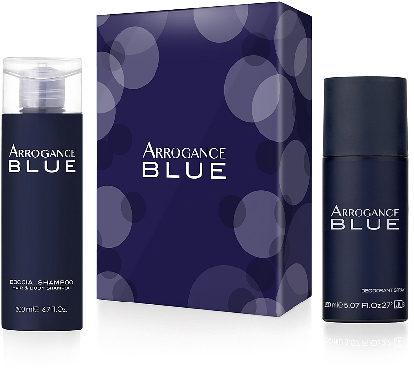 Arrogance Blue Pour Homme - Körperpflegeset (Duschgel 200 ml + Deospray 150 ml)  — Bild N1