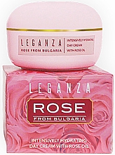 Düfte, Parfümerie und Kosmetik Intensiv feuchtigkeitsspendende Tagescreme mit Rosenöl - Leganza Rose Intensively Hydrating Day Cream
