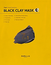 Düfte, Parfümerie und Kosmetik Reinigende Tuchmaske mit Tonerde - Barulab Black Clay Mask