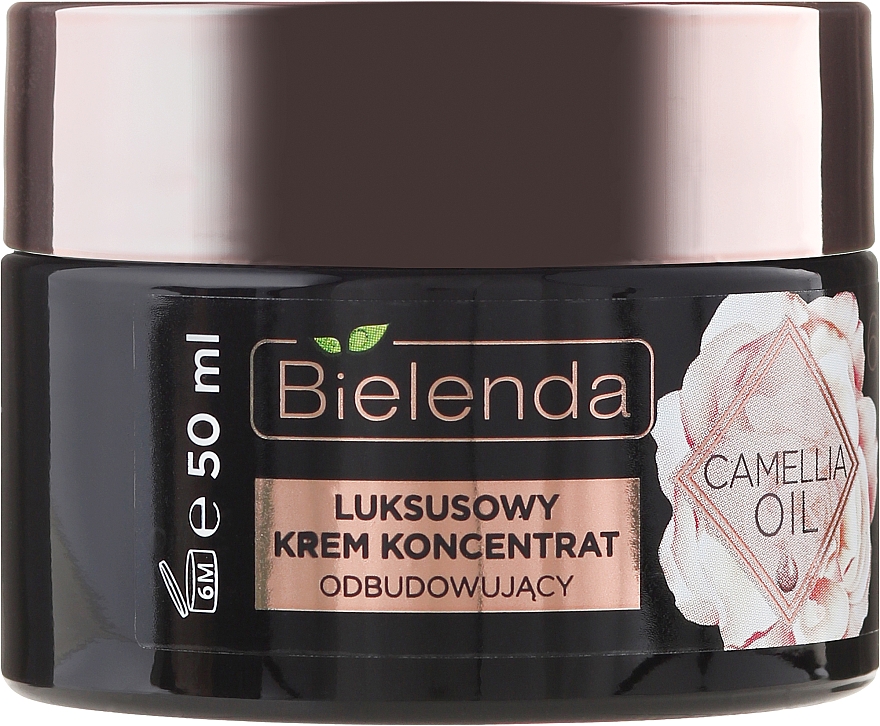 Luxuriöses regenerierendes Tages- und Nachtcreme-Konzentrat mit Kamelienöl 60+ - Bielenda Camellia Oil Luxurious Rebuilding Cream 60+ — Bild N2
