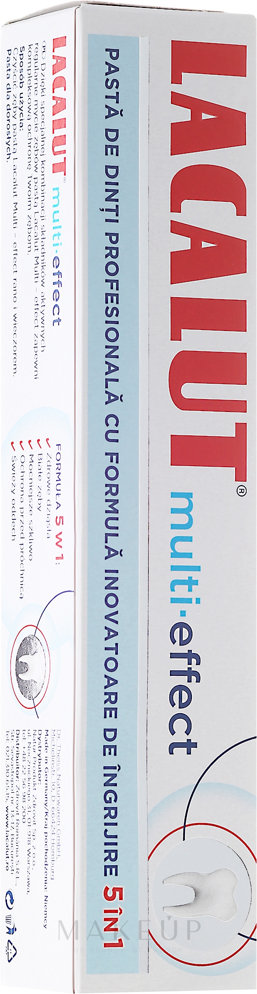 5in1 Zahnpasta mit Multi-Effekt - Lacalut 5in1 Multi-Effect Toothpaste — Bild 75 ml