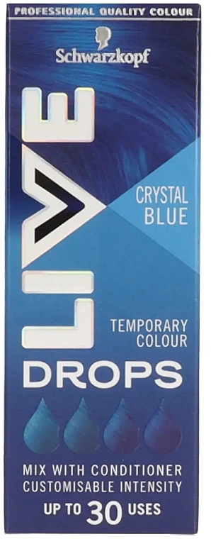 Haarfärbetropfen - Live Drops Crystal Blue Temporary Color — Bild N1