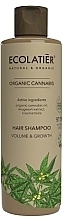 Stärkendes Shampoo für mehr Volumen mit Bio Hanföl und Zitronenextrakt - Ecolatier Organic Cannabis Texturizing Shampoo — Bild N1