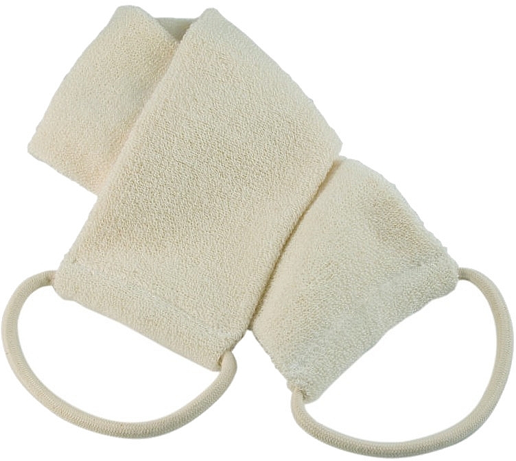 Massage- und Badegürtel beige Brennnessel und Baumwolle - Naturae Donum Scrub Band Nettle & Cotton — Bild N1