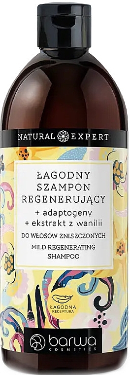 Reparierendes Shampoo für geschädigtes Haar  - Barwa Natural Expert Mild Regenerating Shampoo  — Bild N1