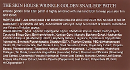 Hydrogel Augenpatches mit Goldpartikeln und Schneckenmucin - The Skin House Wrinkle Golden Snail EGF Patch — Bild N3