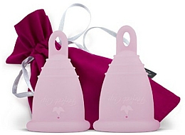 Menstruationstassen-Set ohne Karton rosa Größe S-M - Perfect Cup Zero Waste — Bild N1