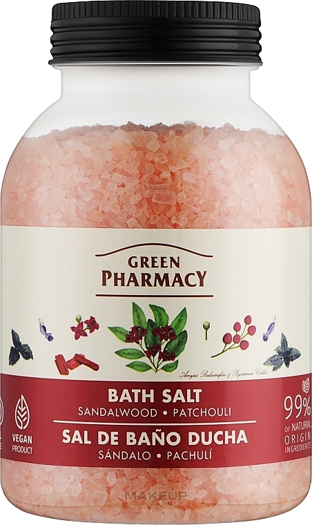 Badesalz mit Sandelholz und Patchouli - Green Pharmacy — Bild N1