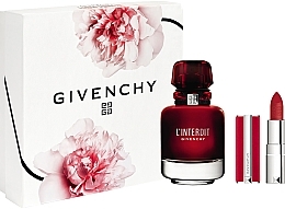 Düfte, Parfümerie und Kosmetik Givenchy L'Interdit Rouge - Duftset (Eau de Parfum 50ml + Lippenstift 1,5g) 