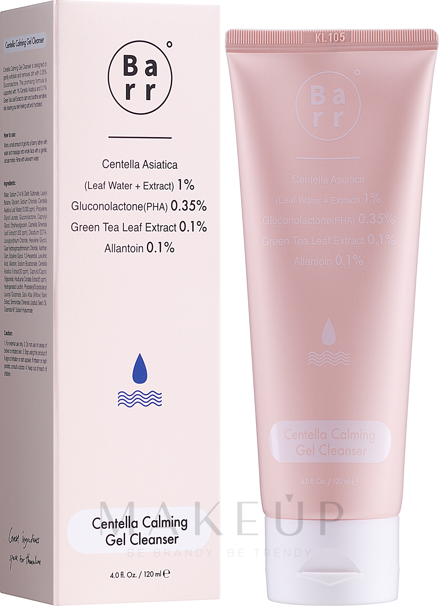 Gesichtsreinigungsgel mit Centella Asiatica-Extrakt - Barr Centella Calming Gel Cleanser — Bild 120 ml