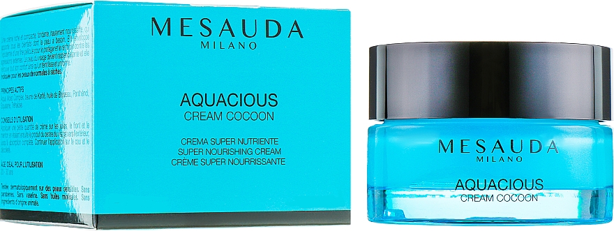 Nährende Gesichtscreme für trockene und normale Haut - Mesauda Milano Aquacious Cream Cocoon — Bild N1