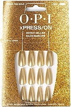 Düfte, Parfümerie und Kosmetik Künstliche Nägel - OPI Xpress/On Break The Gold