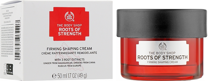 Straffende Tagescreme mit Ingwer-, Ginseng- und Ruscus-Extrakt - The Body Shop Roots Of Strength Firming Shaping Cream — Bild N2