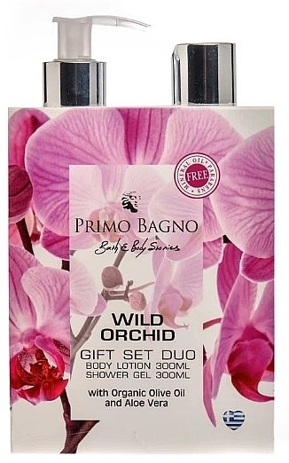 Körperpflegeset - Primo Bagno Wild Orchid Gift Set Duo (Duschgel 300ml + Körperlotion 300ml) — Bild N1