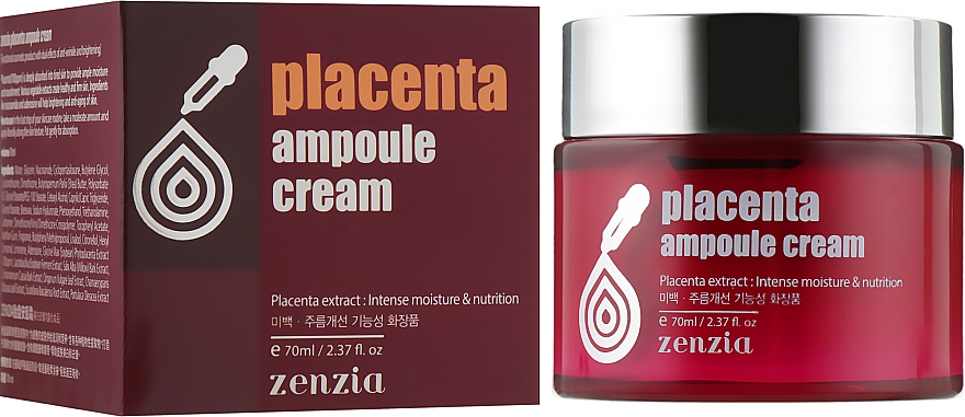 Gesichtscreme mit Plazenta - Zenzia Placenta Ampoule Cream — Bild N1