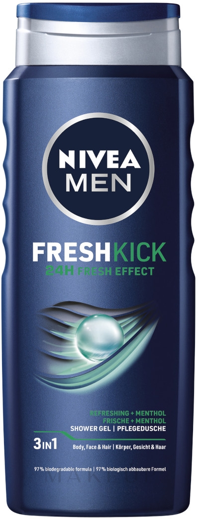 Erfrischende Pflegedusche für Männer - NIVEA Men Fresh Kick — Bild 500 ml