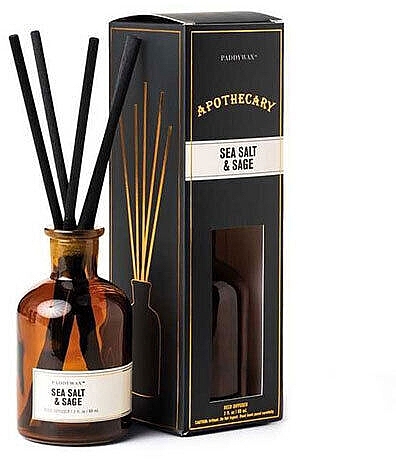 Raumerfrischer - Paddywax Apothecary Glass Reed Diffuser Sea Salt & Sage — Bild N1