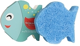 Wiederverwendbarer Duschschwamm für Kinder Fisch - Spongelle Animals Sponge Fish Body Wash Infused Buffer — Bild N1