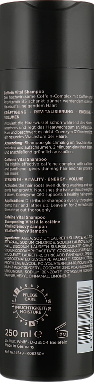 Koffein-vitaminisiertes Shampoo - Alcina It's Never Too Late Coffein Vital Shampoo — Bild N2