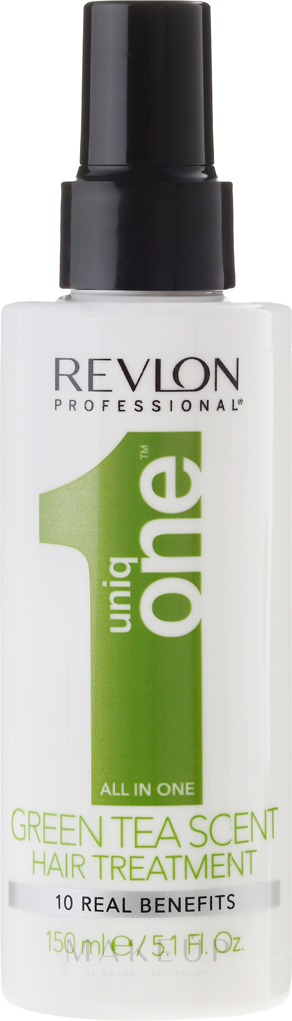 Spraymaske für trockenes und geschädigtes Haar mit grünem Teeduft - Revlon Professional Uniq One Green Tea Scent Hair Treatment — Bild 150 ml