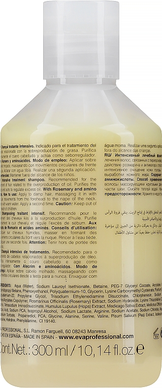 Intensives Shampoo gegen Haarausfall und fettige Haut - Eva Professional Capilo Vitalikum Shampoo №04 — Bild N2