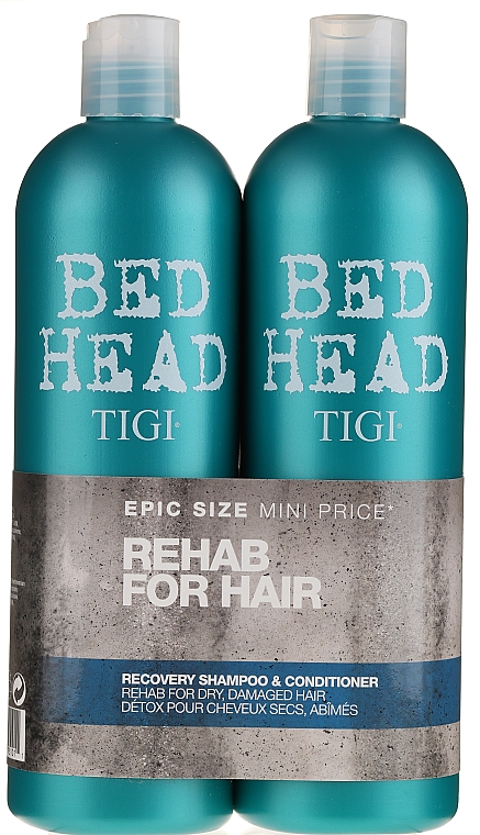 Haarpflegeset - Tigi Bed Head Recovery Shampoo&Conditioner (Shampoo 750ml + Conditioner 750ml) — Bild N1