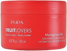 Feuchtigkeitsspendende und regenerierende Körperbutter Bio Granatapfel - Pupa Fruit Lovers Pomegranate Bio Body Butter — Bild N1