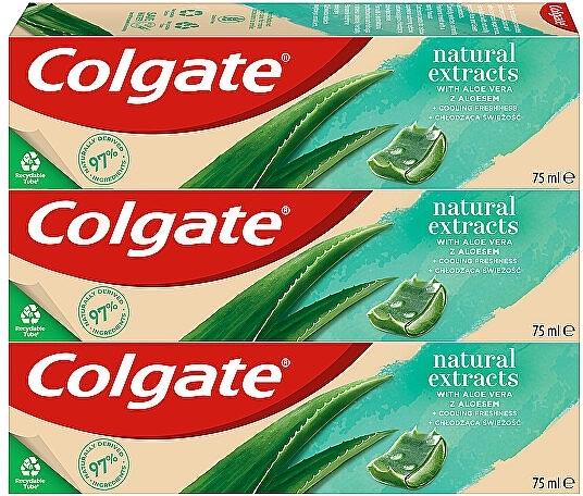 Set - Colgate Natural Extracts (toothpaste/3x75ml) — Bild N2