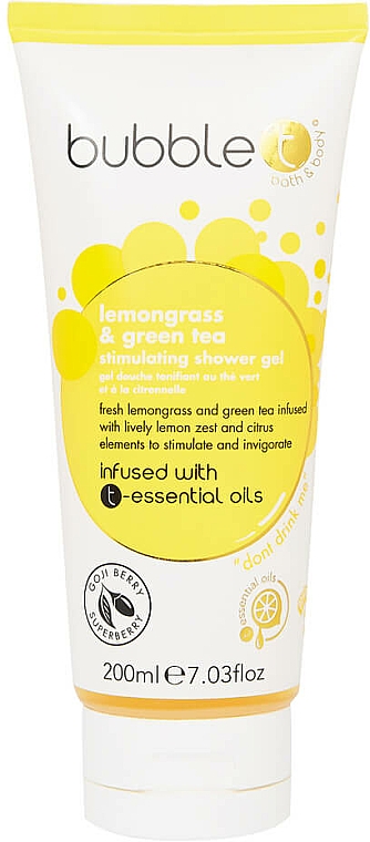 Duschgel mit Zitronengras und grünem Tee - Bubble T Lemongrass & Green Tea Shower Gel — Bild N1