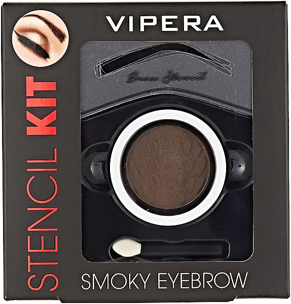 Augenbrauenset - Vipera Stencil Kit Smoky Eyebrow — Bild N1