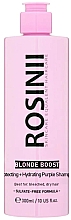 Düfte, Parfümerie und Kosmetik Schützendes und feuchtigkeitsspendendes lila Shampoo - Rosinii Blonde Boost Protecting + Hydrating Purple Shampoo