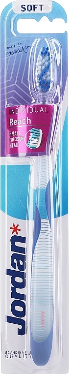 Zahnbürste weich blau - Jordan Individual Reach Soft  — Bild N1