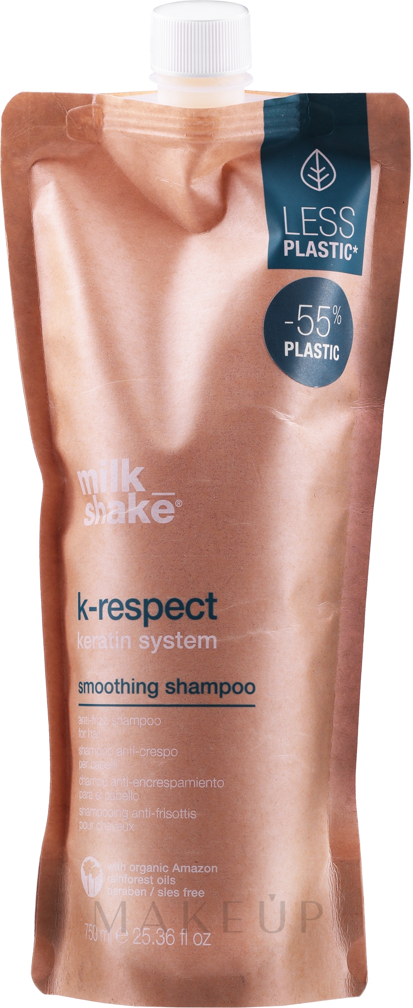 Anti-Frizz-Shampoo - Milk Shake K-Respect Smoothing Shampoo — Bild 750 ml