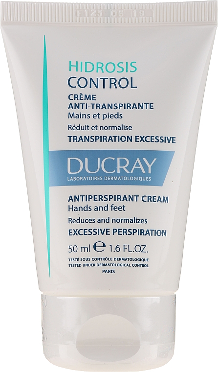 Deo-Creme Antitranspirant für Füße und Hände - Ducray Hidrosis Control Antiperspirant Cream — Bild N2