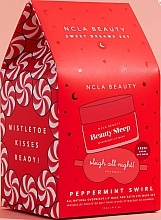 Lippenpflegeset - NCLA Beauty Sweet Dreams Peppermint Swirl Lip Mask Gift Set (Lippenmaske 15ml + Schlafmaske 1 St.) — Bild N1