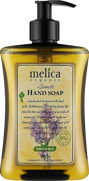 Flüssigseife Lavendel - Melica Organic Lavander Liquid Soap — Bild N1