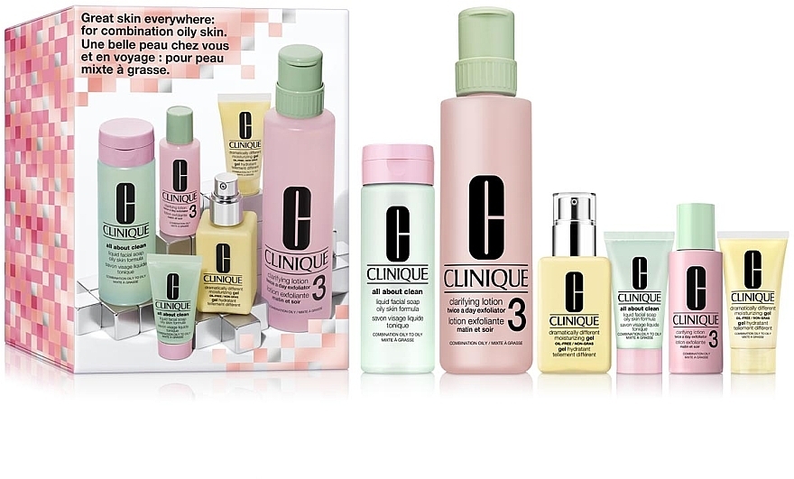 Set, 6-teilig - Clinique Great Skin Everywhere: For Combination Oily Skin — Bild N1