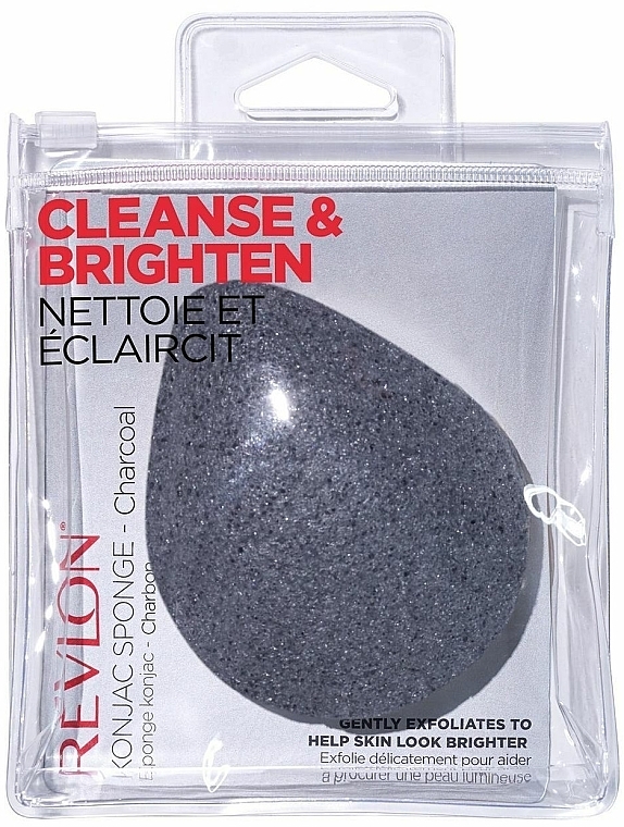 Schwamm zum Waschen - Revlon Cleanse & Brighten Konjac Sponge Charcoal — Bild N1